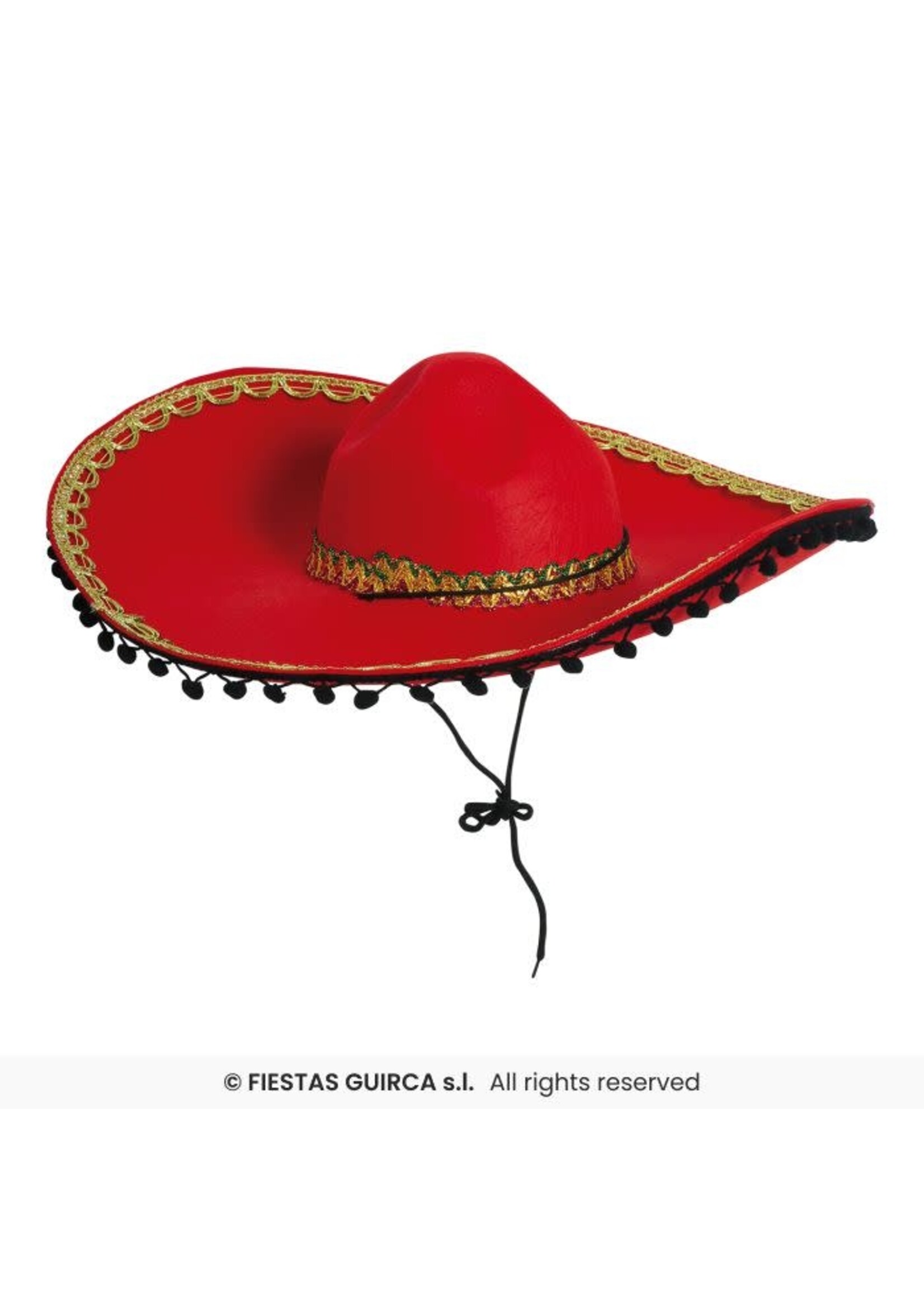 Fiestas Guirca Mexicaanse hoed van vilt