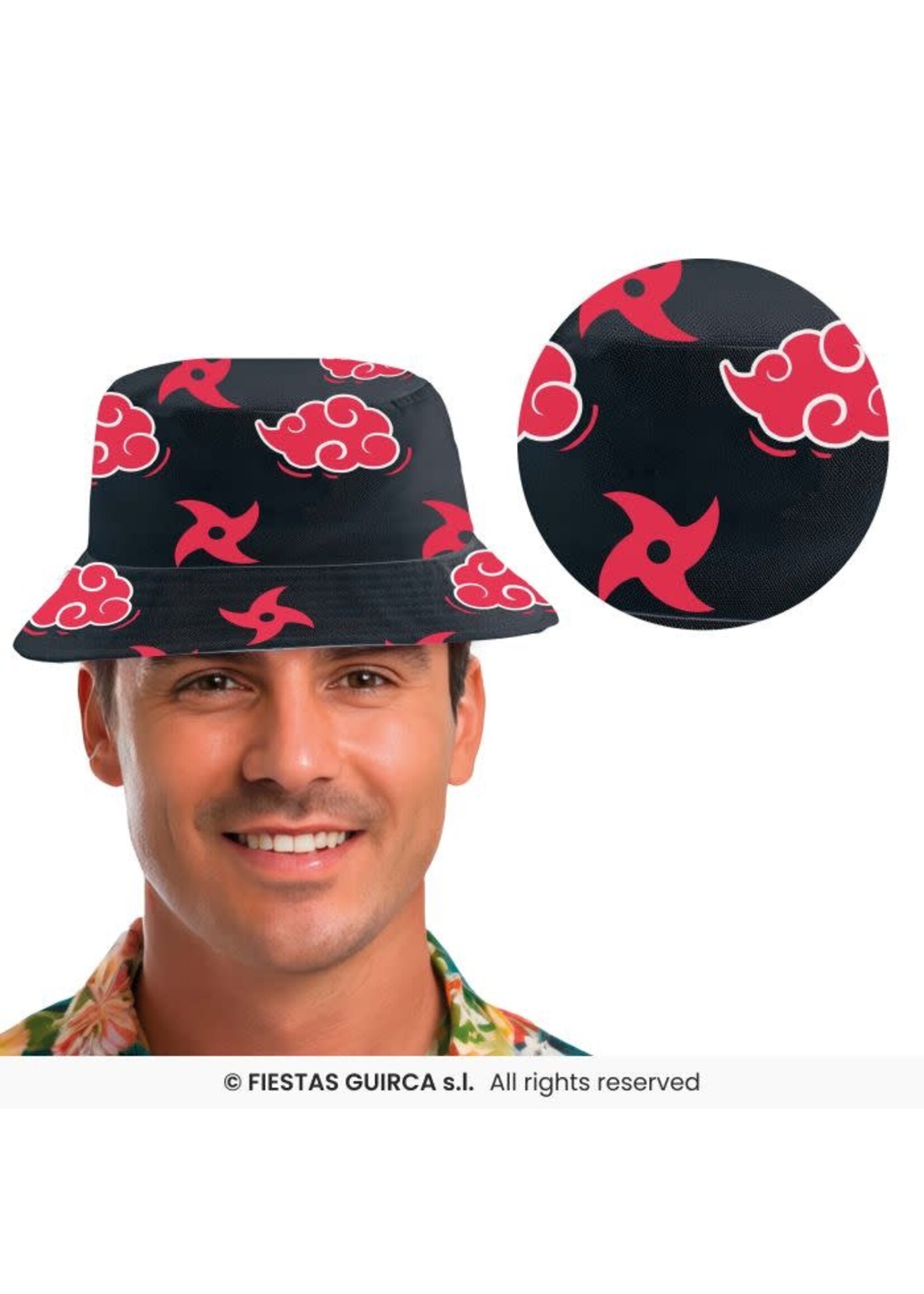 Fiestas Guirca Anime manga held bucket hat