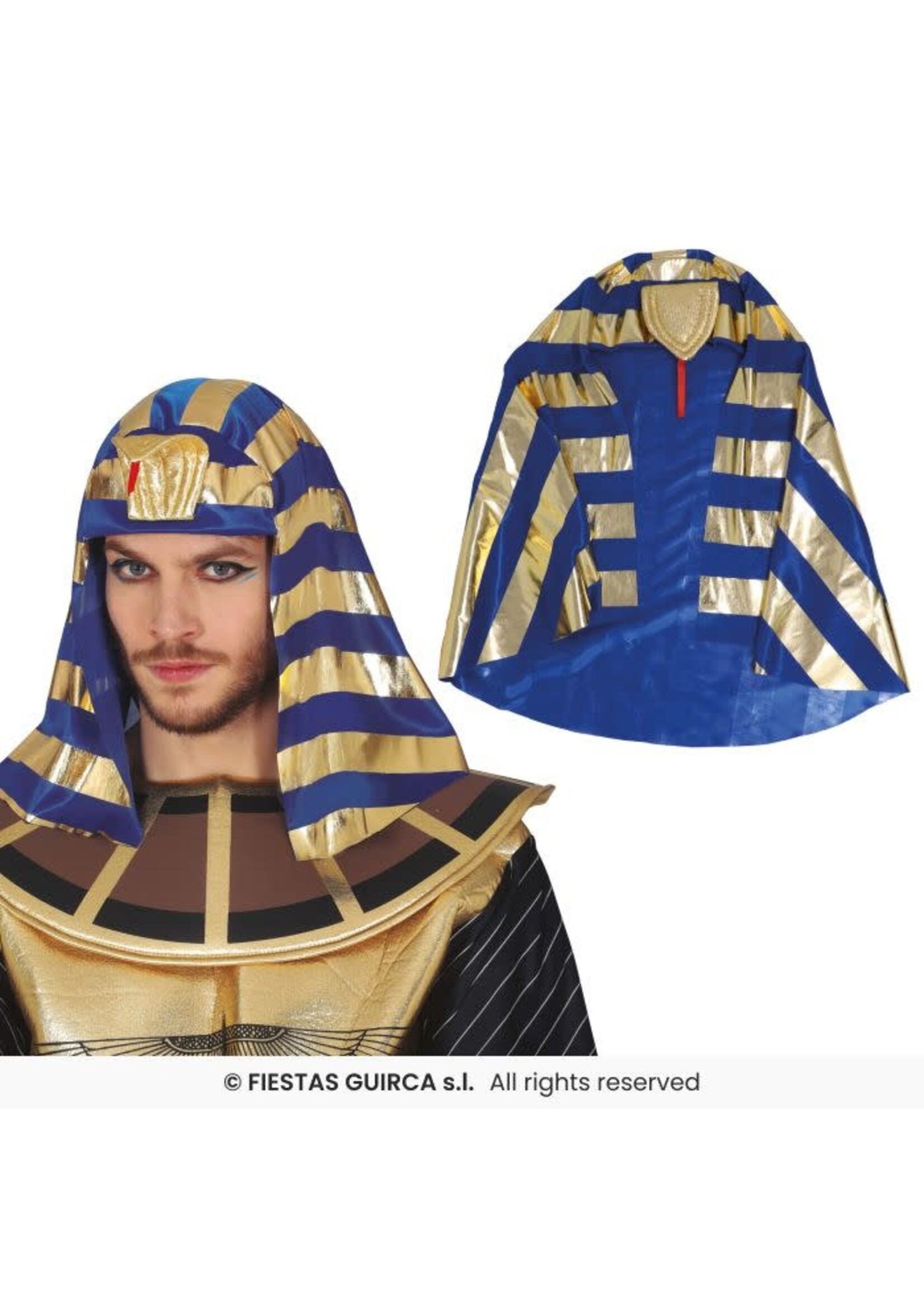 Fiestas Guirca Goudblauwe farao-hoofdtooi