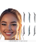 Fiestas Guirca 6 zelfklevende kristallen eyeliner stickers