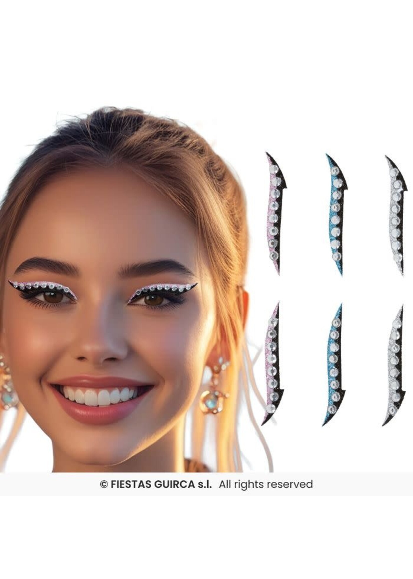 Fiestas Guirca Eyeliner stickers kristallen
