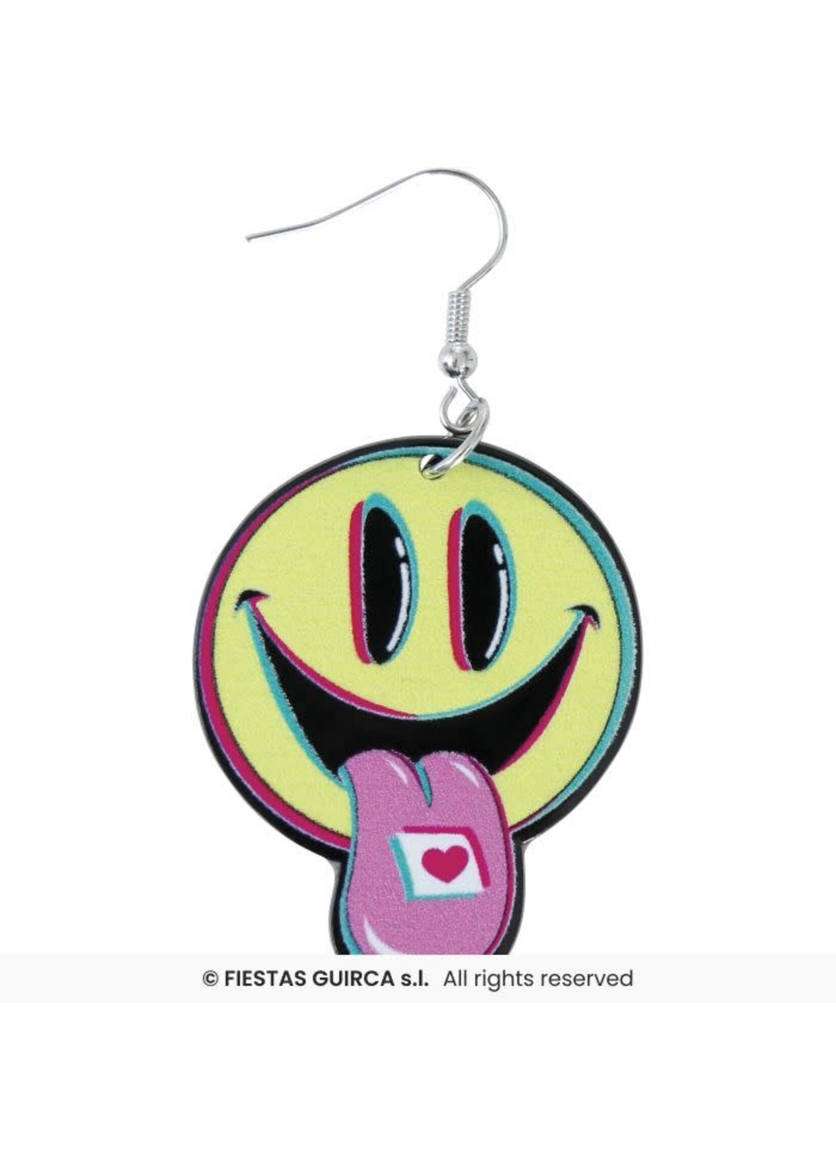 Fiestas Guirca Smiley rave oorbellen