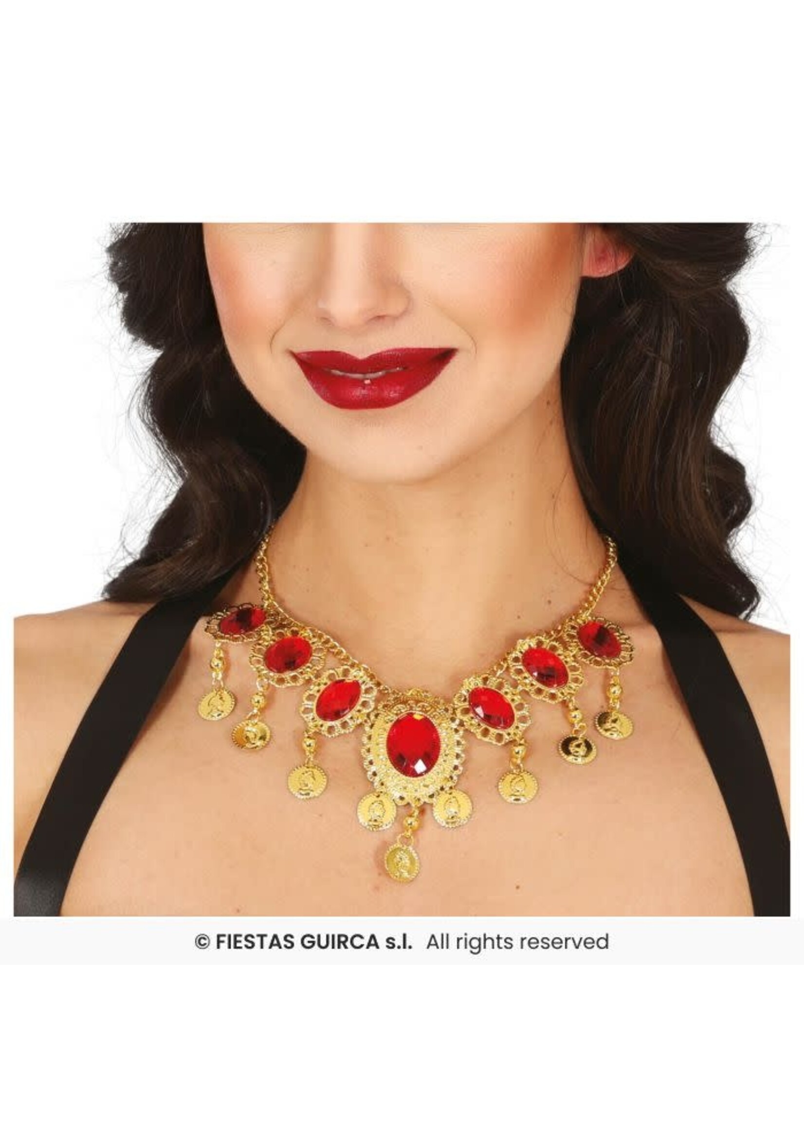 Fiestas Guirca Rode robijnen ketting