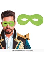 Fiestas Guirca Pierot masker groen glans