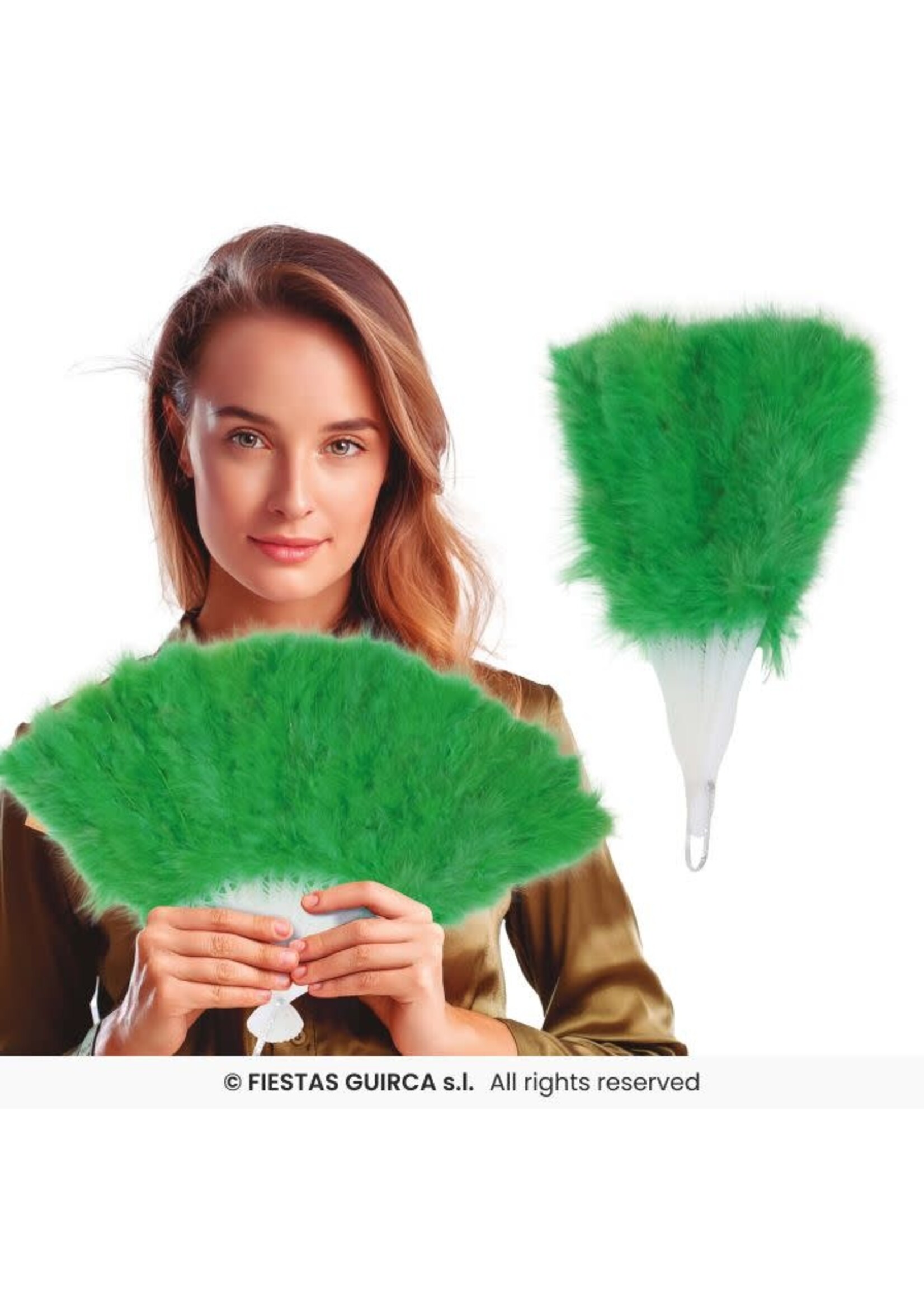 Fiestas Guirca Waaier veren groen