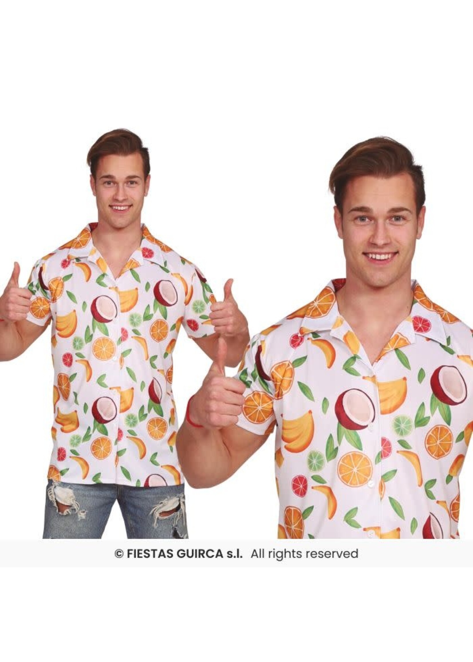 Fiestas Guirca Hawaii blouse met fruitpatroon