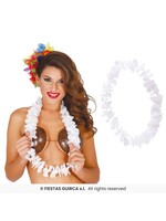 Fiestas Guirca Hawaiiaanse ketting Wit