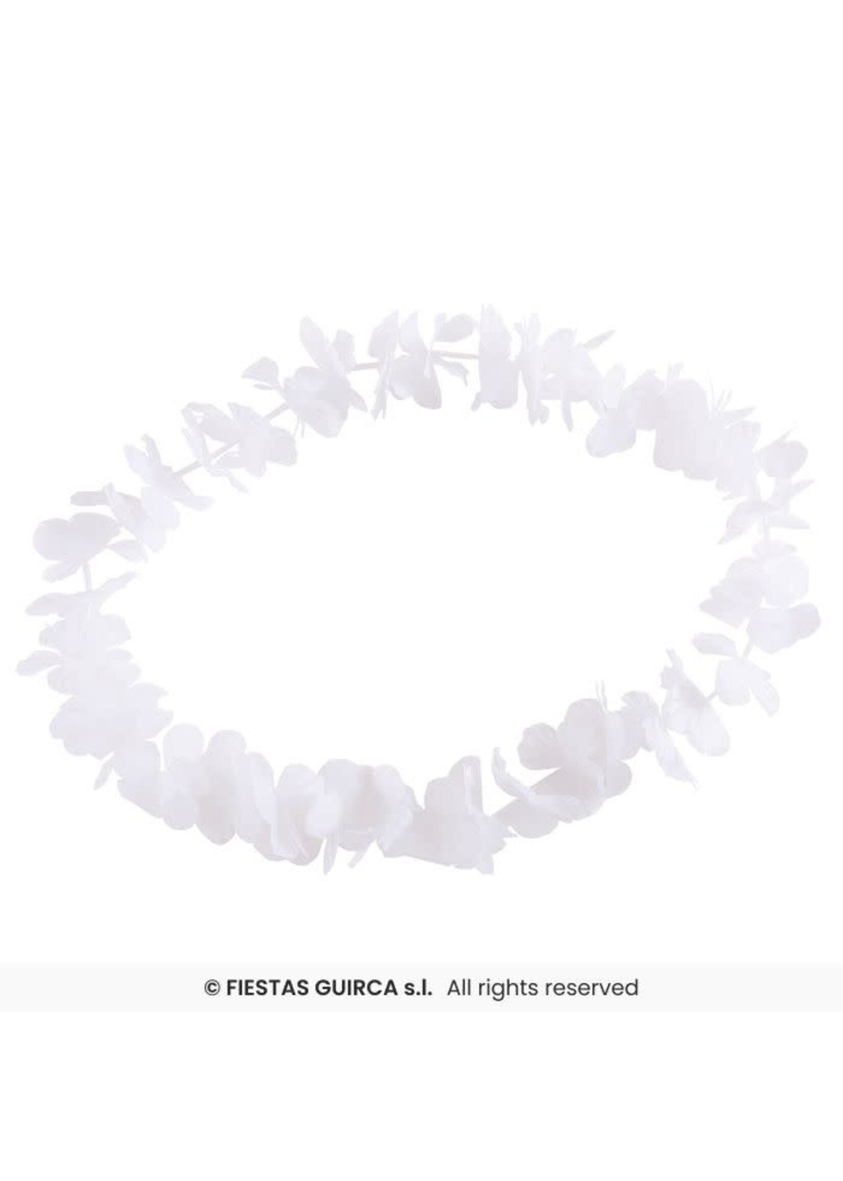 Fiestas Guirca Hawaiiaanse ketting Wit