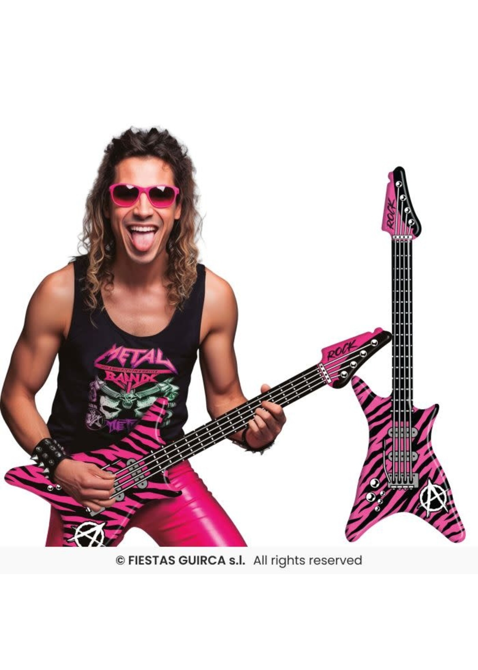 Fiestas Guirca Opblaasbare elektrische gitaar 95 cm