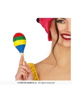 Fiestas Guirca Multic maraca, 20 cm, hout