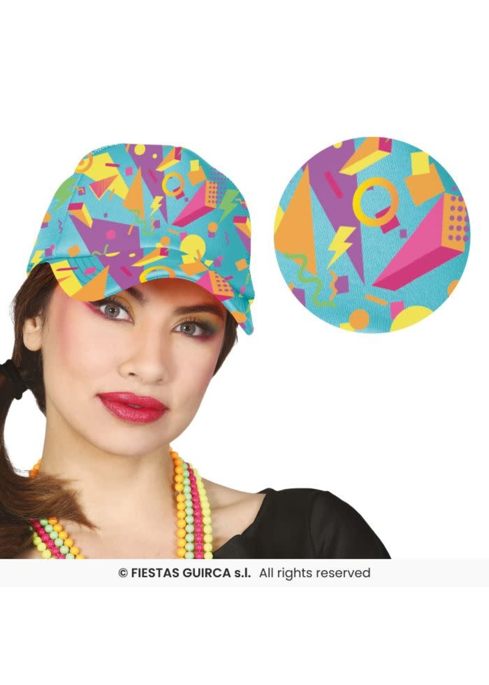 Fiestas Guirca Pet Jaren 80 lichtblauw