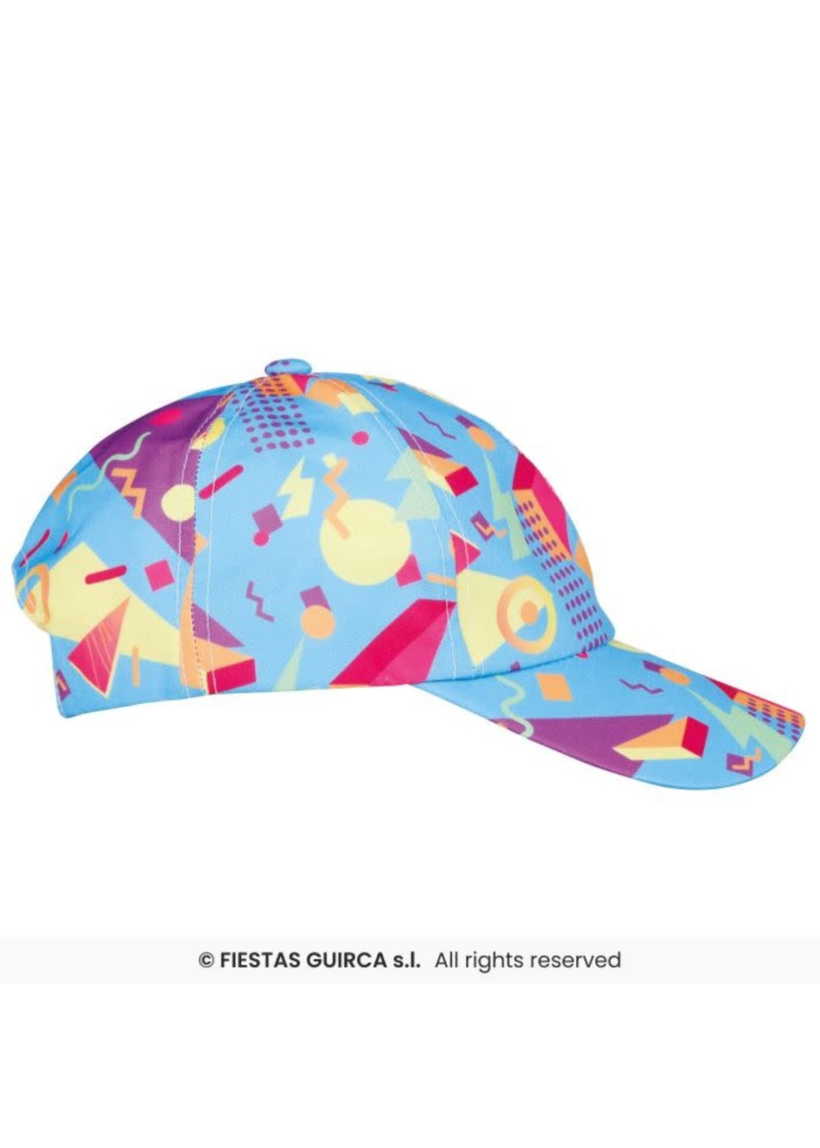 Fiestas Guirca Pet Jaren 80 lichtblauw