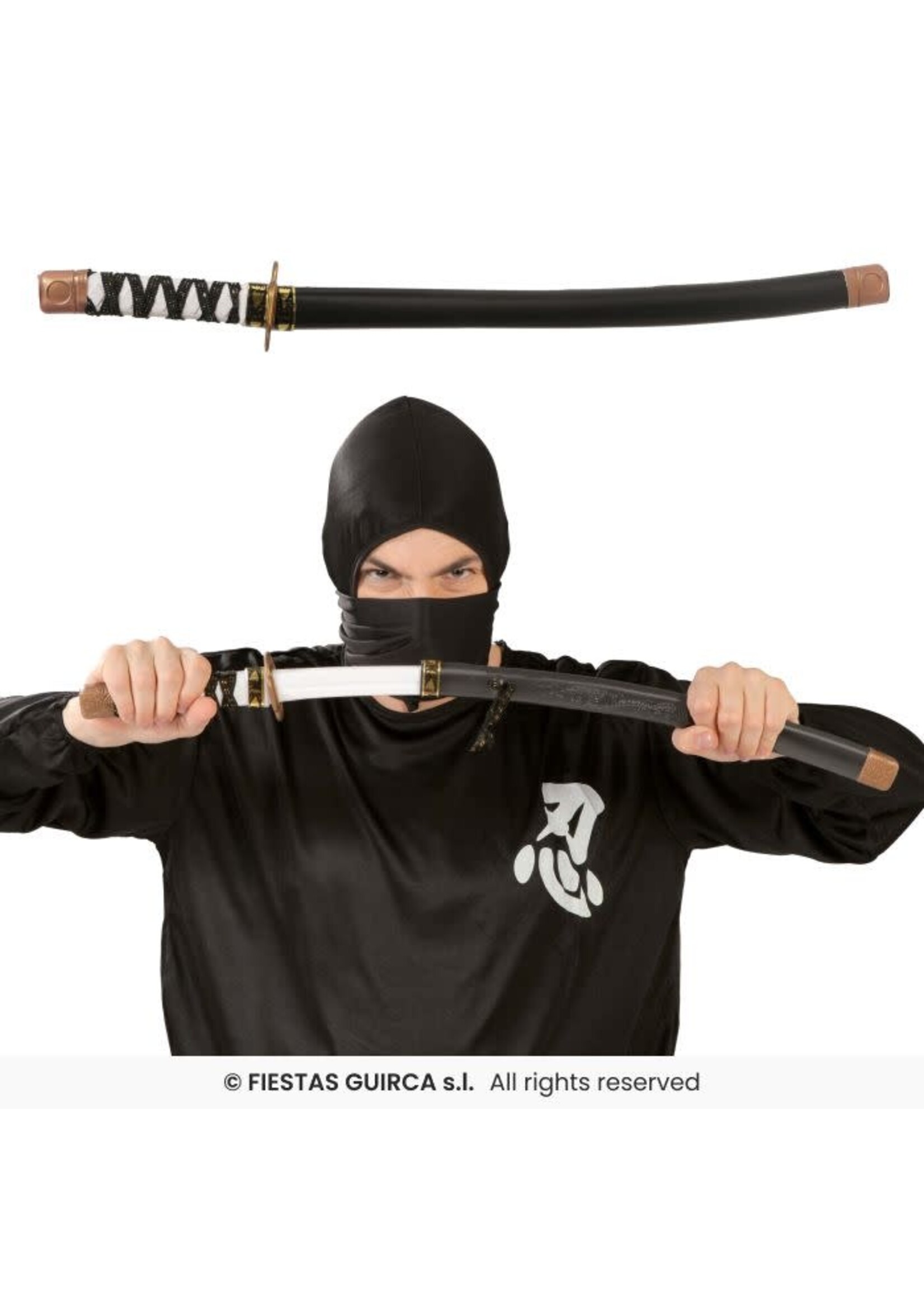 Fiestas Guirca Japanse sabel met schede, 59,5 cm