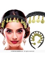 Fiestas Guirca Muntvormige hoofdband Zwart