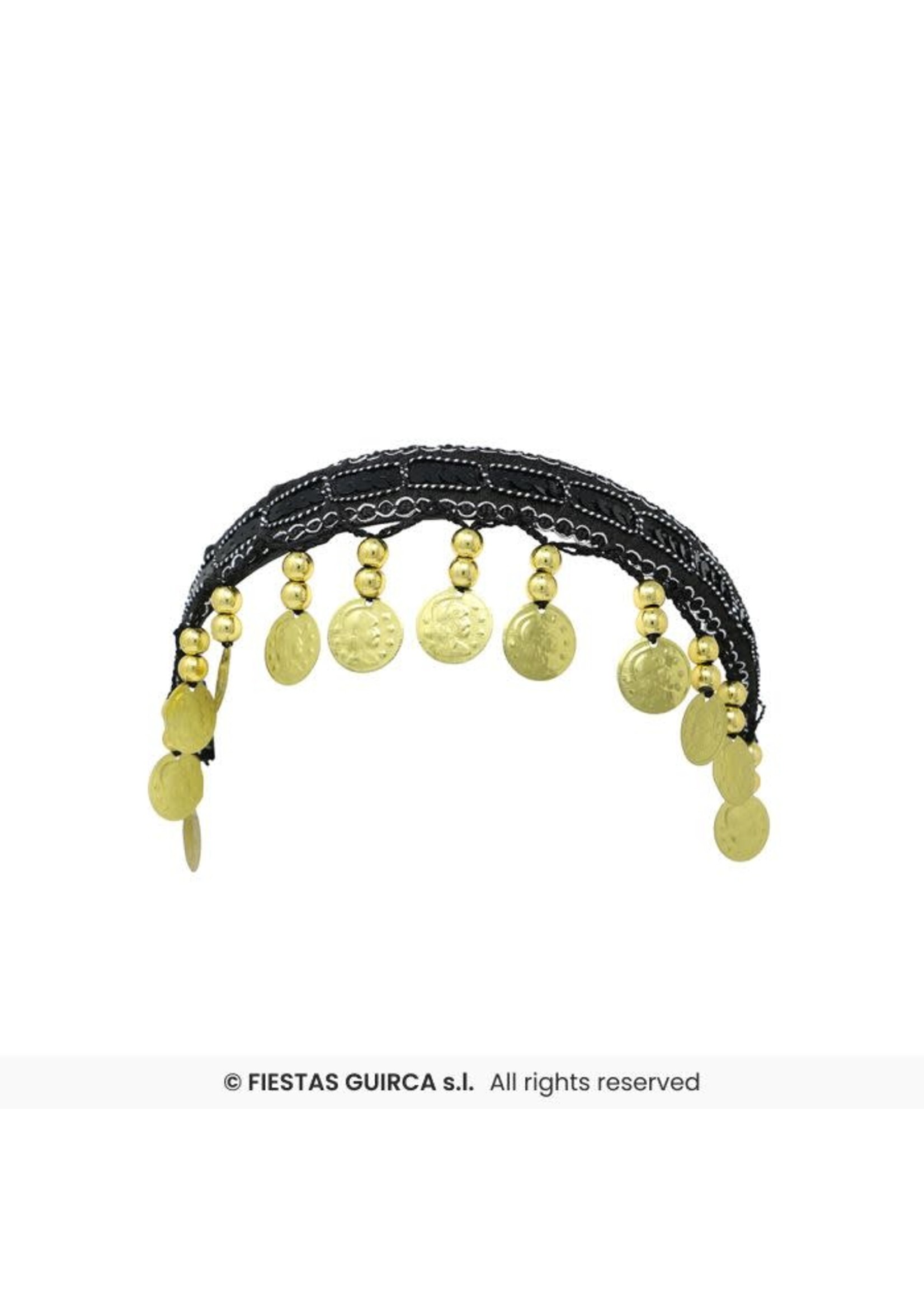 Fiestas Guirca Muntvormige hoofdband Zwart
