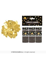 Feestkleding Breda Confettikanon goud 3-pack