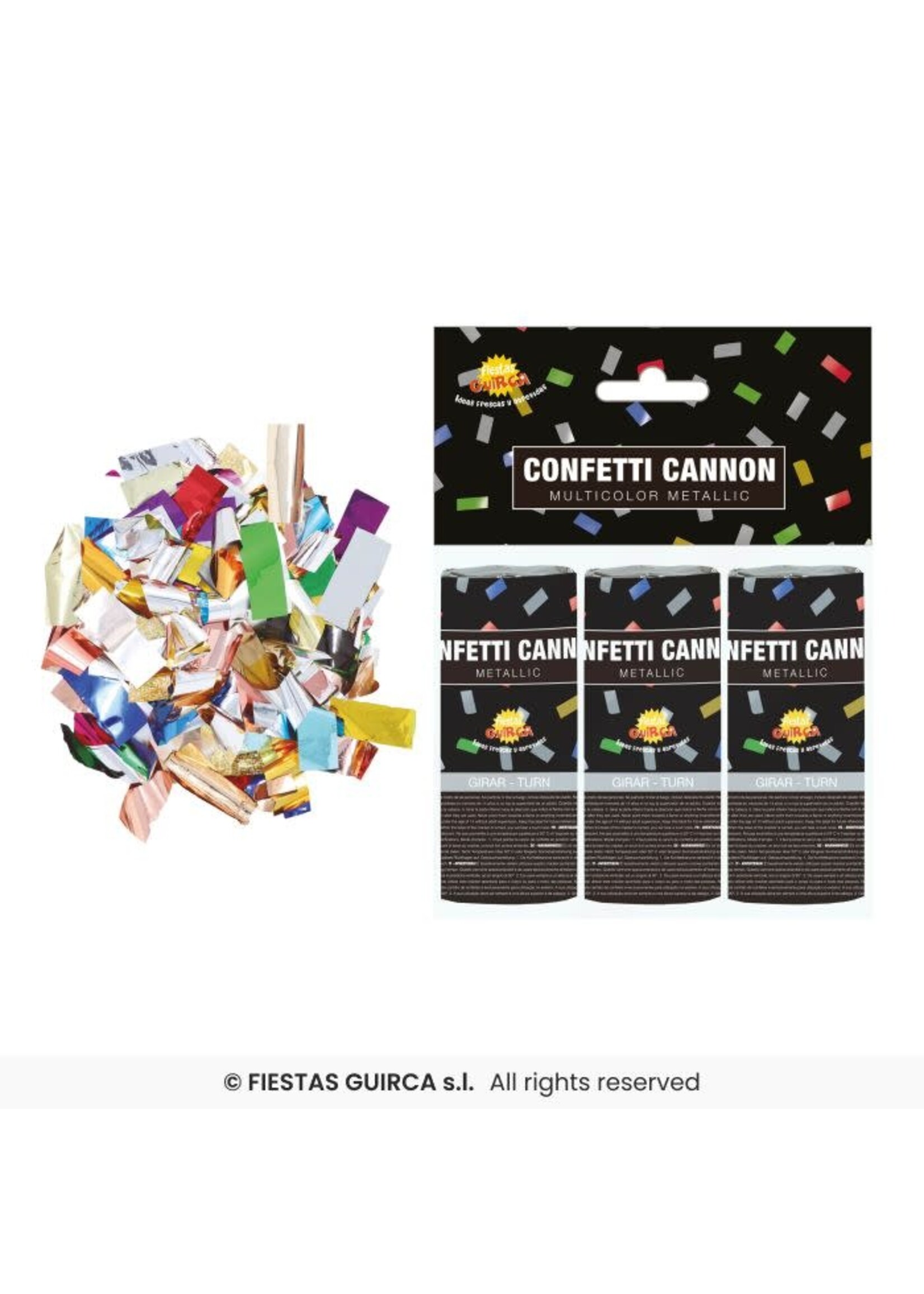 Fiestas Guirca Confetti kannon multicolor