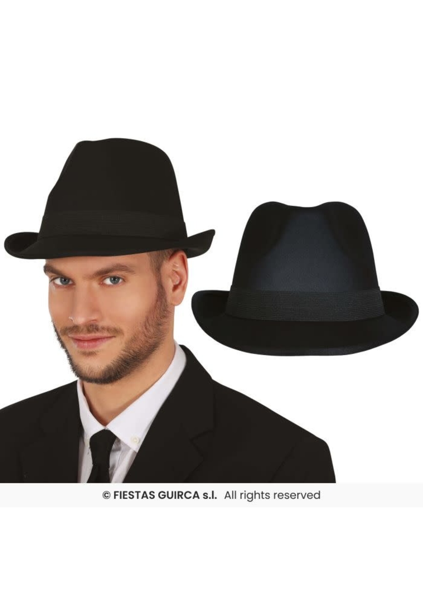 Fiestas Guirca Gangsterhoed Zwart