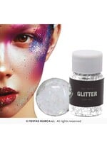Fiestas Guirca Pot glittergel wit 20gr