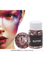 Fiestas Guirca Pot glittergel roze/goud 20gr