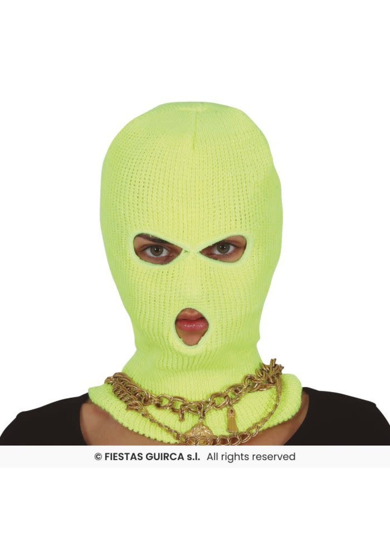 Fiestas Guirca Neon bivakmuts geel