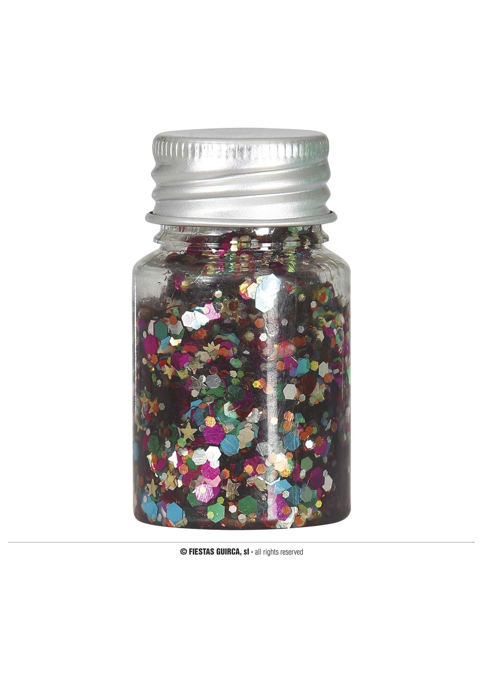 Fiestas Guirca Pot glittergel Regenboog
