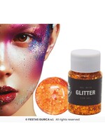 Fiestas Guirca Pot glittergel oranje 20g