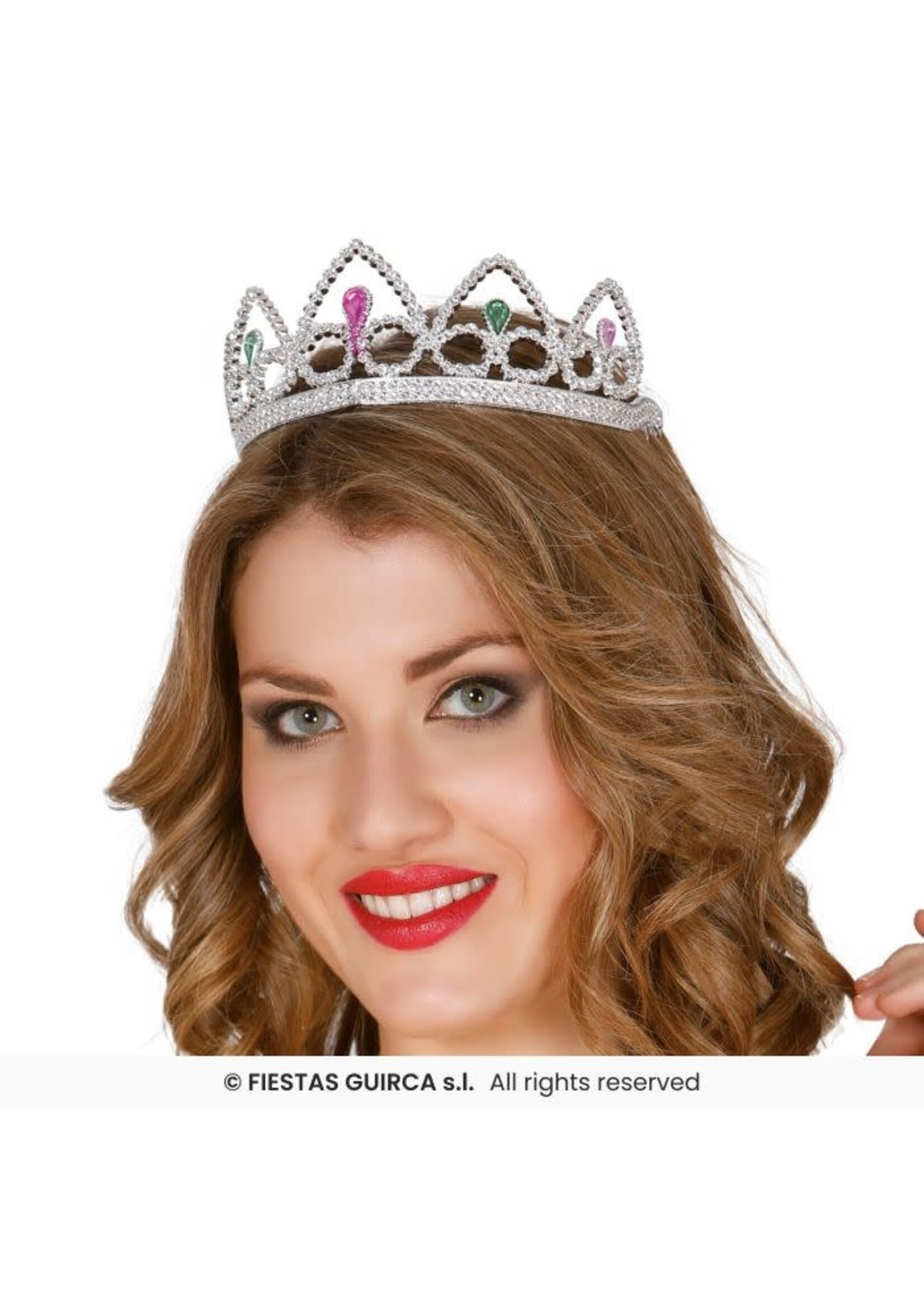 Fiestas Guirca Kroontje prinses zilver