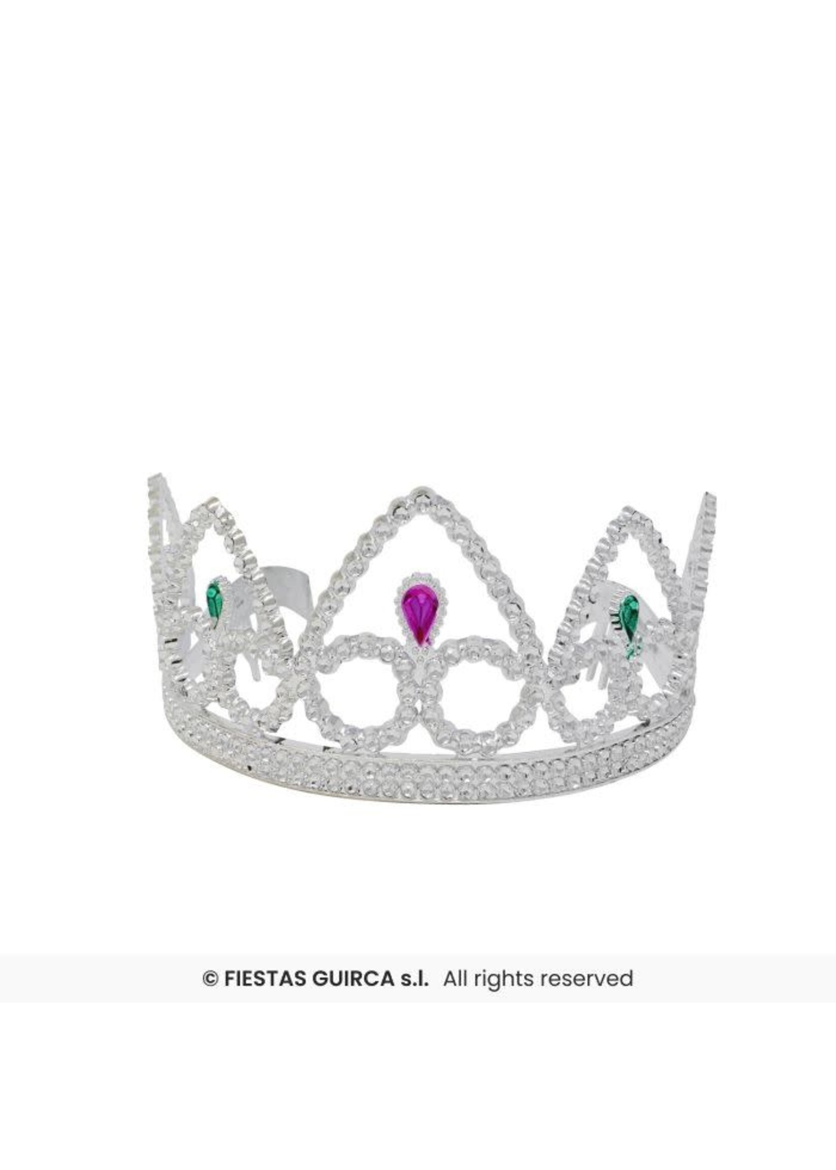 Fiestas Guirca Kroontje prinses zilver