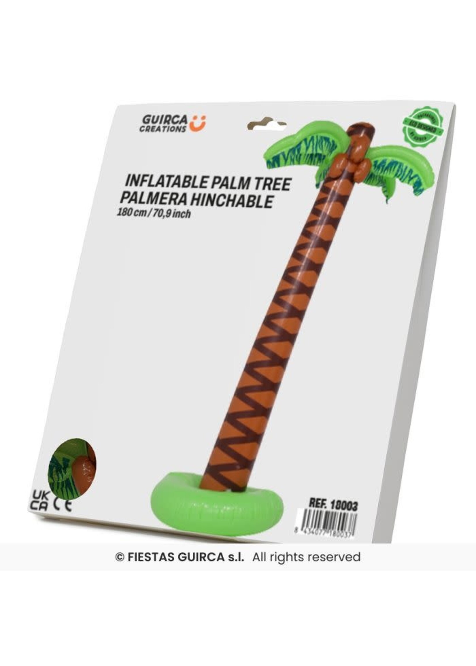 Fiestas Guirca Opblaasbare palmboom, 180 cm