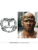 Fiestas Guirca Thug life gezichtstatoeage 30x13 cm