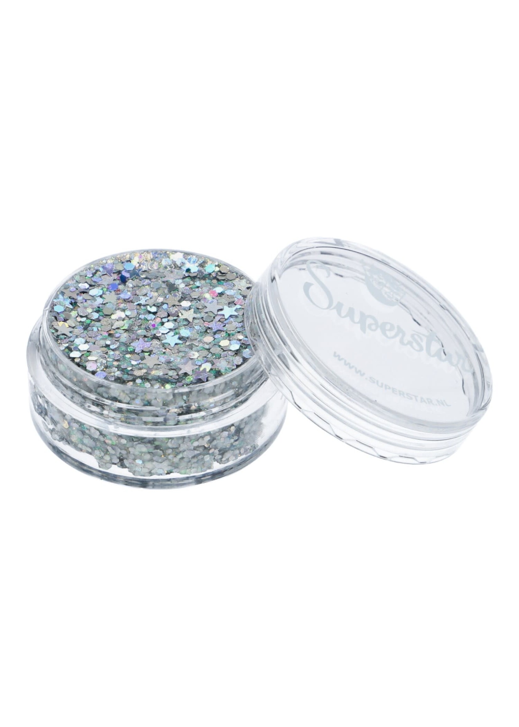 Superstar Chunky Glitter Cream Silver Starlight (10ml)