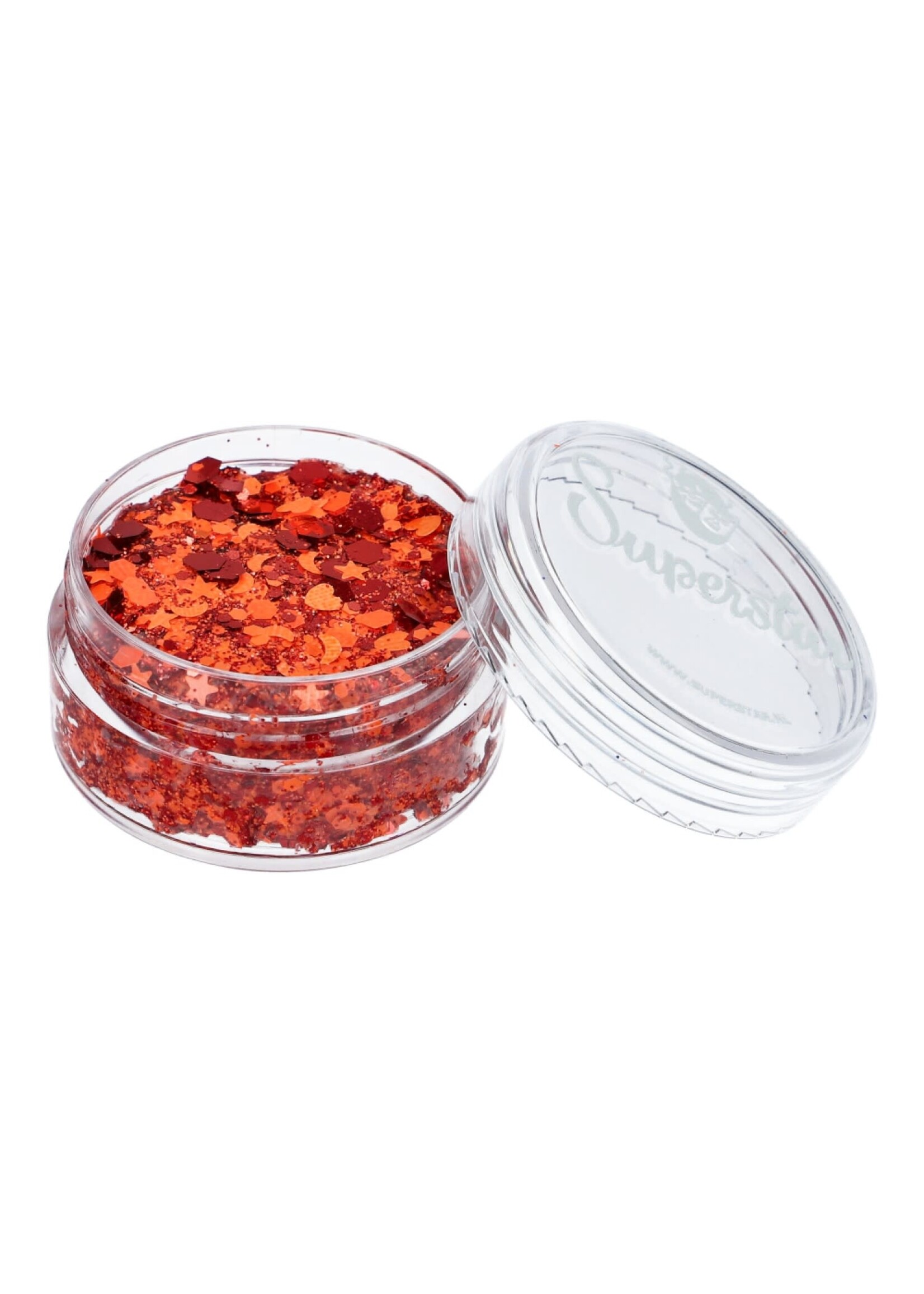 Superstar Chunky Glitter Cream Orange & Red - Kielegat (10ml)