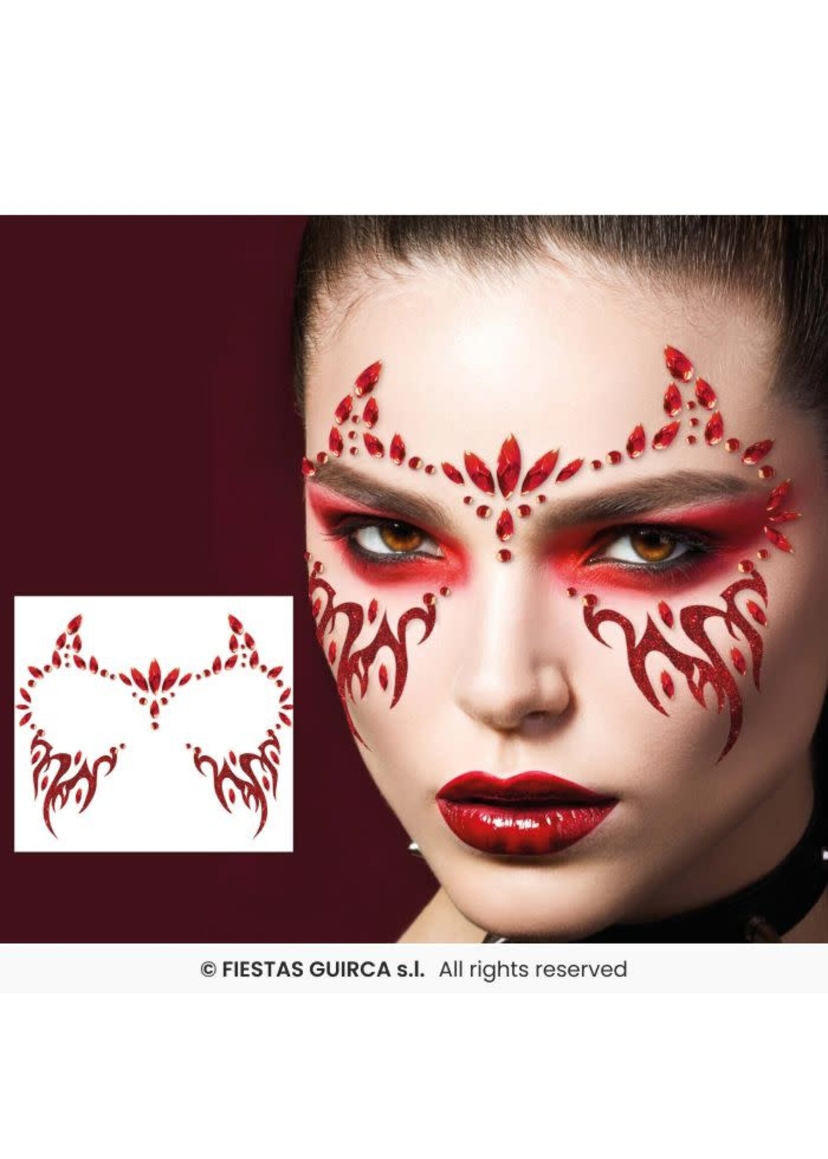 Fiestas Guirca Gezichtsedelstenen Demon