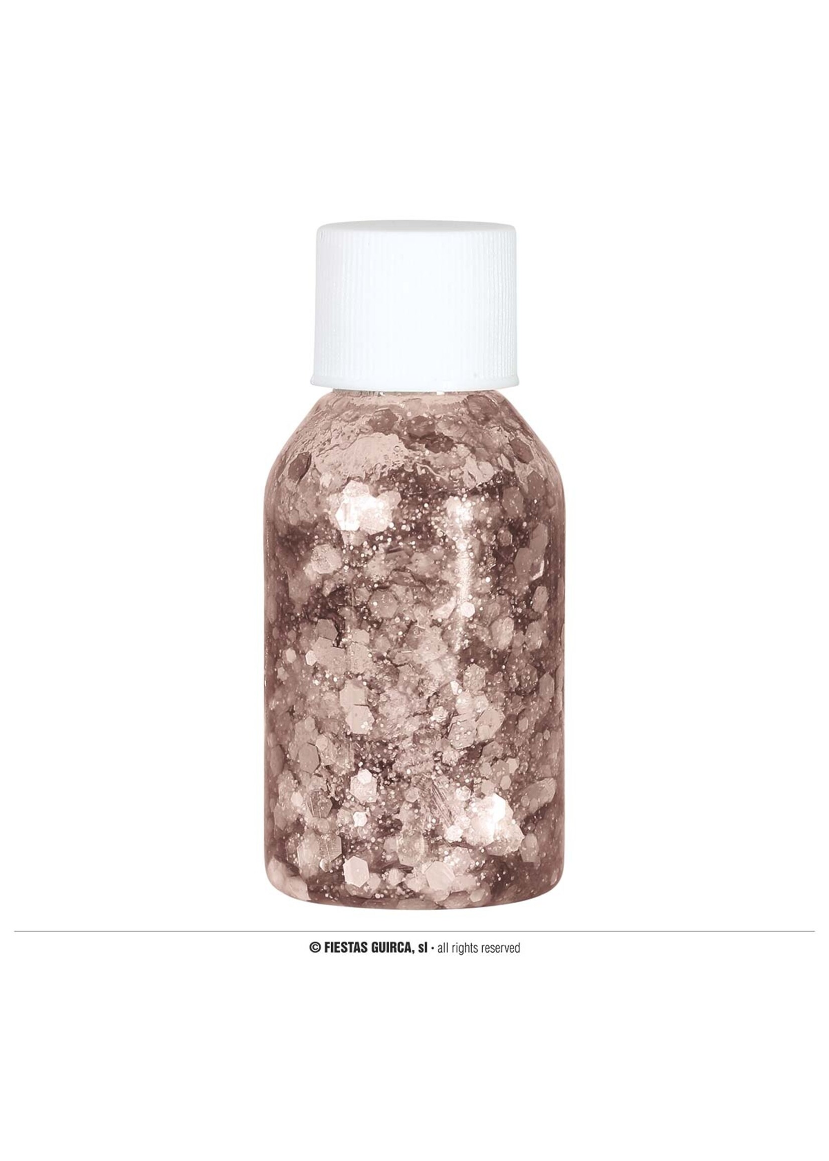 Fiestas Guirca Pot glittergel roze/goud