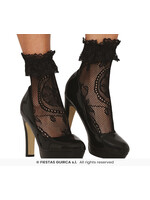 Fiestas Guirca Zwarte kanten sokken