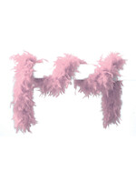 Feestkleding Breda Boa roze 180cm lang