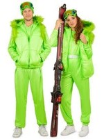 Feestkleding Breda Body warmer neon groen