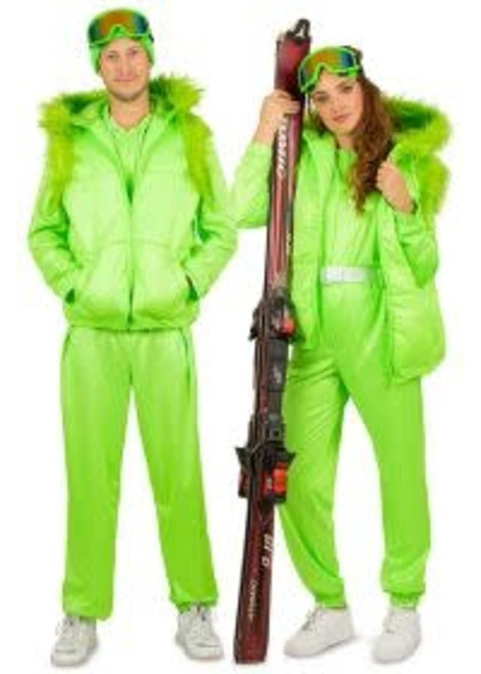 Feestkleding Breda Body warmer neon groen