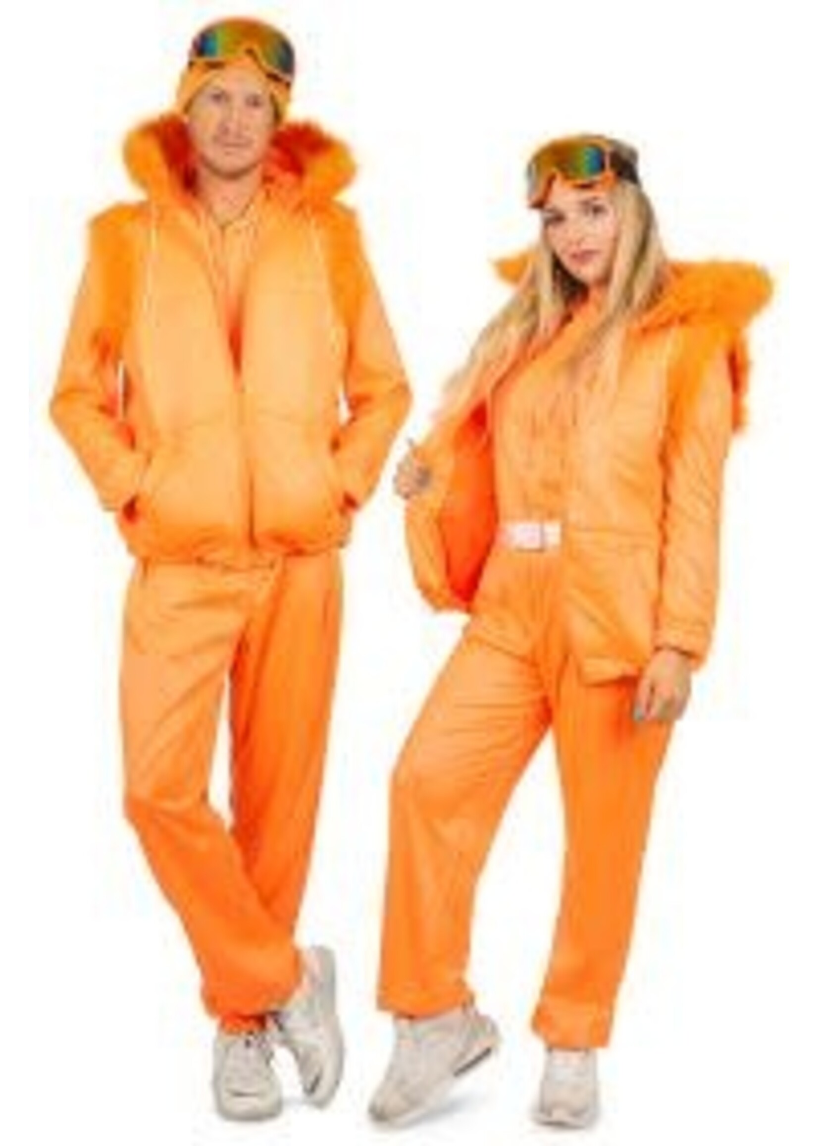 Feestkleding Breda Bodywarmer neonoranje