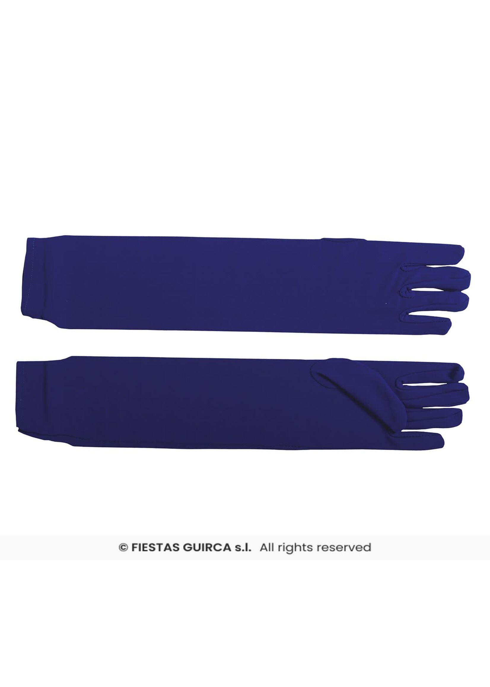 Fiestas Guirca Blauwe lange handschoenen