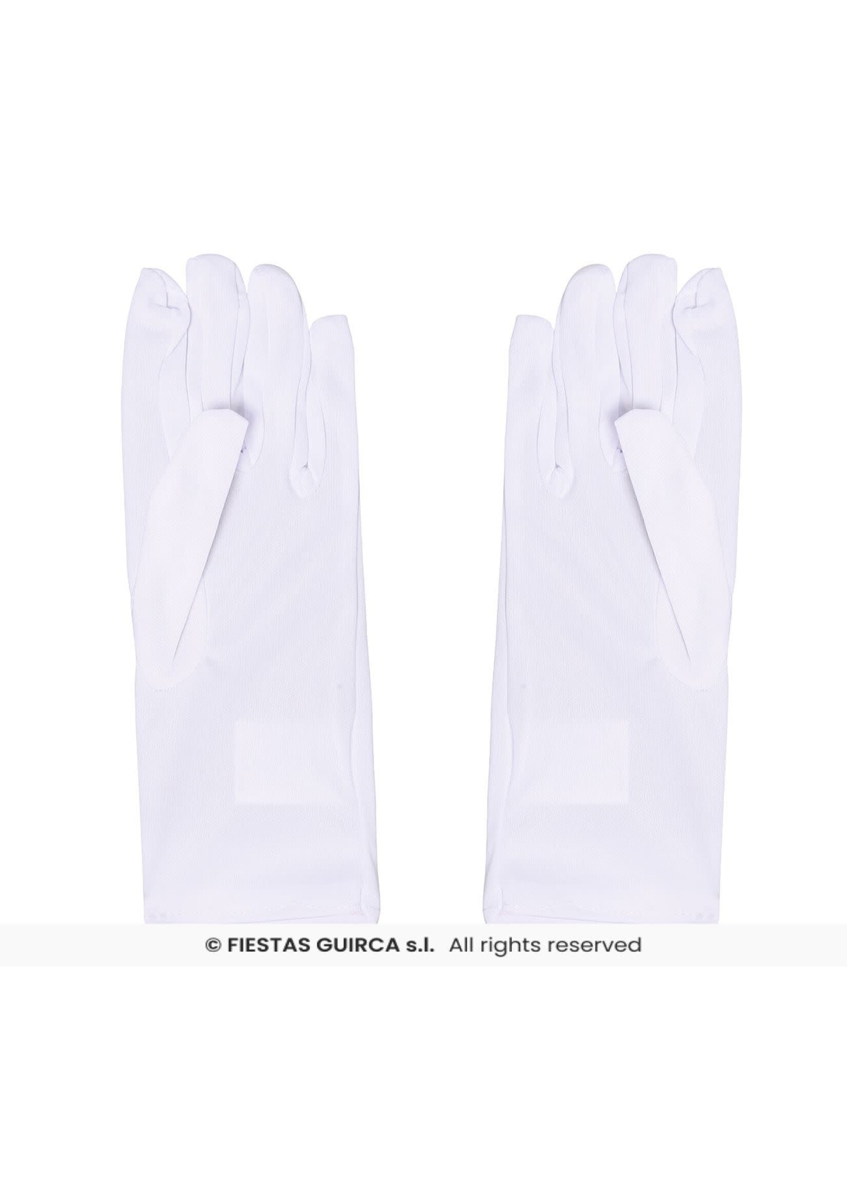 Fiestas Guirca Witte handschoenen - kort