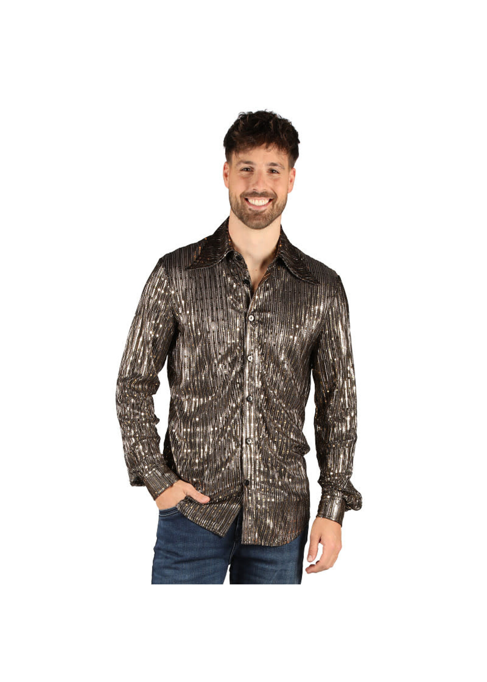 Thetru Blouse "Disco King" Goud