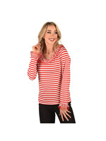 Thetru Gestreept shirt "Red/white Fantasy"