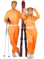 Feestkleding Breda Ski-overal oranje neon