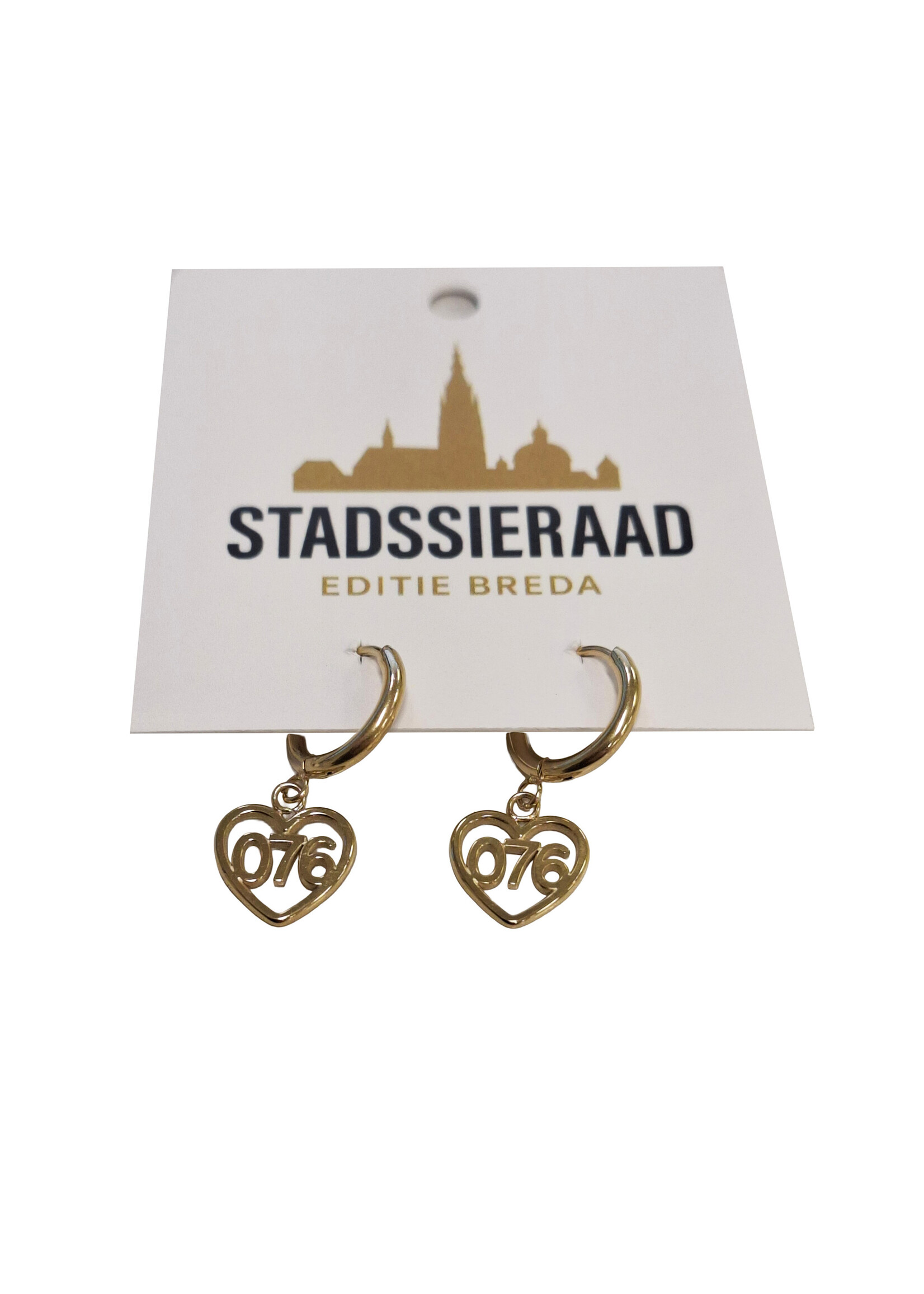 Stadssieraad Oorbellen 076 hanger goud
