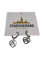 Stadssieraad Oorbellen 076 hanger zilver