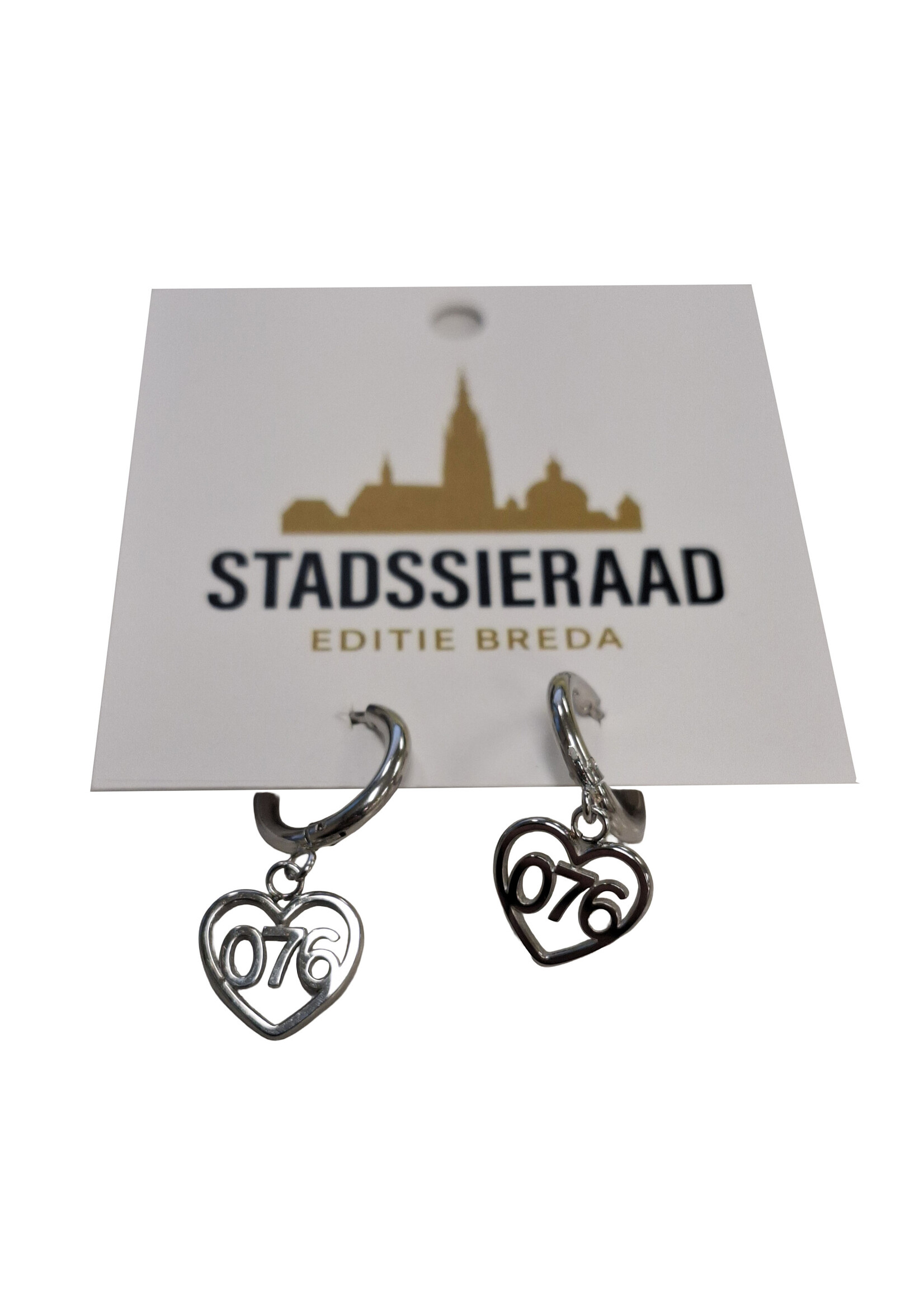 Stadssieraad Oorbellen 076 hanger zilver