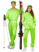 Feestkleding Breda Ski-overal neon groen