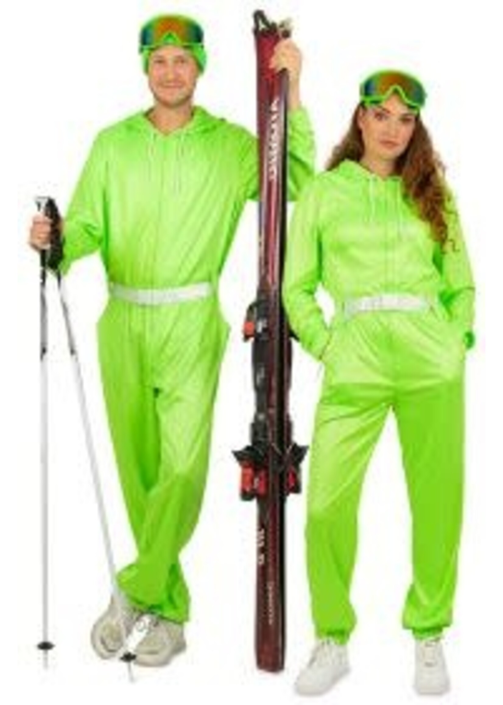 Feestkleding Breda Ski-overal neon groen